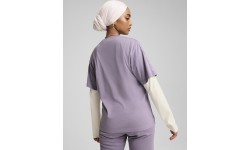 Puma Ess Tape Tee Women's Blouse, Purple