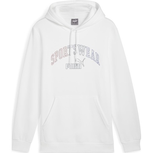 Puma Ess+ Logo Lab Hoodie FL Men's Sweatshirt, white 681775 02