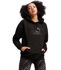 Puma Women's Sweatshirt Ess+ Animal Hoodie Fl Black 681492 01