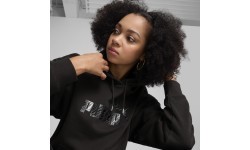 Женская толстовка Puma Ess+ Animal Hoodie Fl Black 681492 01