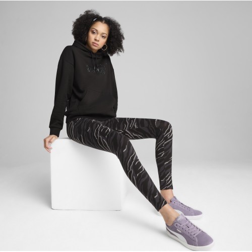 Женская толстовка Puma Ess+ Animal Hoodie Fl Black 681492 01