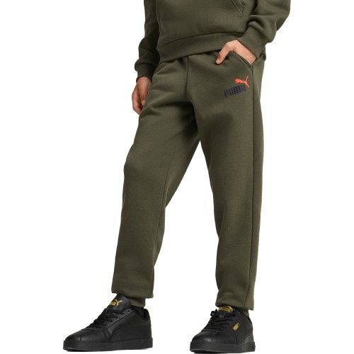 Брюки подростковые Puma Ess + 2 Col Logo Pants Fl, хаки 586988 77