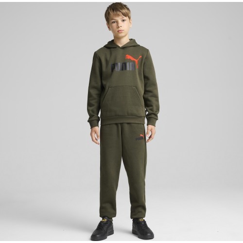 Брюки подростковые Puma Ess + 2 Col Logo Pants Fl, хаки 586988 77