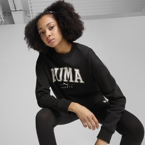 Puma Džemperis Moterims Squad Crew Fl Black 681539 01