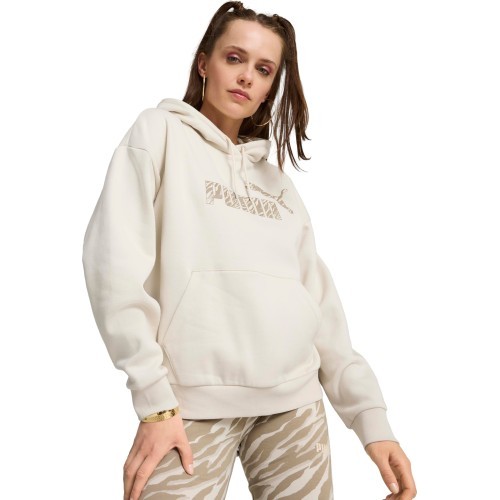 Женская толстовка Puma Ess+ Animal Hoodie Fl White 681492 87