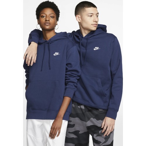 Nike Men's Sweatshirt NSW Club Hoodie PO BB FL Navy BV2654 410