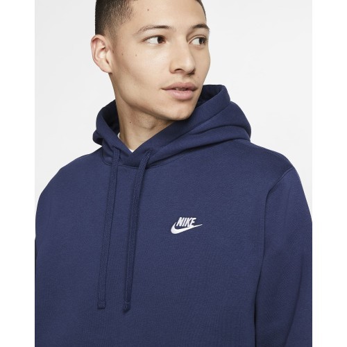Nike Men's Sweatshirt NSW Club Hoodie PO BB FL Navy BV2654 410