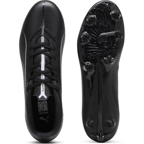 Футбольная обувь Puma Ultra 5 Play FG/AG унисекс, чёрная 107689 02