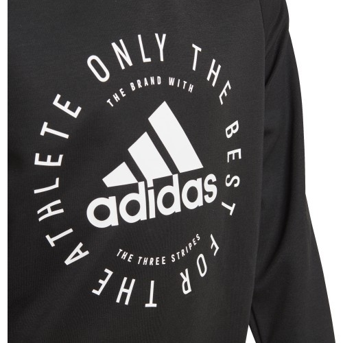 Толстовка для подростков Adidas Yb Sid Po Black DV1700