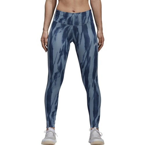 Женские леггинсы Adidas D2M HR Run, синие CF4589