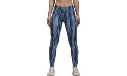 Женские леггинсы Adidas D2M HR Run, синие CF4589