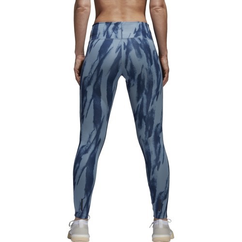 Adidas D2M HR Run women's leggings, blue CF4589