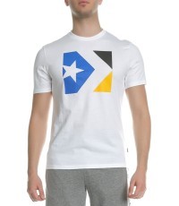 Converse Star Chevron Tri Color Tee T-Shirt White 10005884 102