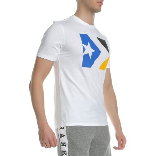 Converse Marškinėliai Star Chevron Tri Color Tee White 10005884 102
