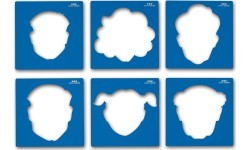 Maxi Faces. Stencils