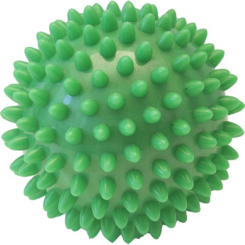 Masažo kamuoliukas Yate Spiky, 7 cm, žalias