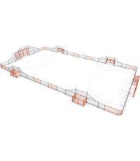 Futbolo aikštelė Arena Inter-Play 5c (29x16 m)