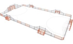 Futbolo aikštelė Arena Inter-Play 5c (29x16 m)
