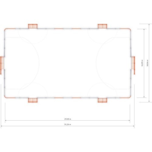 Футбольное поле Arena Inter-Play 5c (29x16 м)