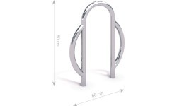 Stainless Steel Bicycle Rack Inter-Play 08