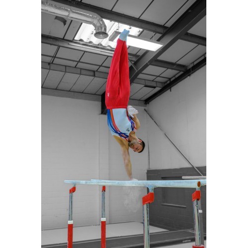 « LIVERPOOL » COMPETITION PARALLEL BARS WITH REINFORCED FRAME & NATURAL FIBRE HAND-RAILS - FIG Approved