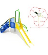 Metalinė žaidimų aikštelė, modelis CM-0104