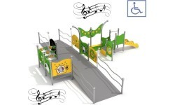 Daugiafunkcis įrenginys neįgaliųjų vežimėliams su muzikinėmis plokštėmis Inter-Play 3