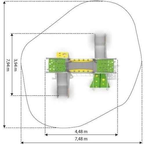 Playground Climbing Frame Inter-Play Dometo 2-2
