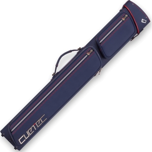 Biliardo lazdų dėklas Cuetec Pro Line, tamsiai mėlynas, 2x4, 85 cm