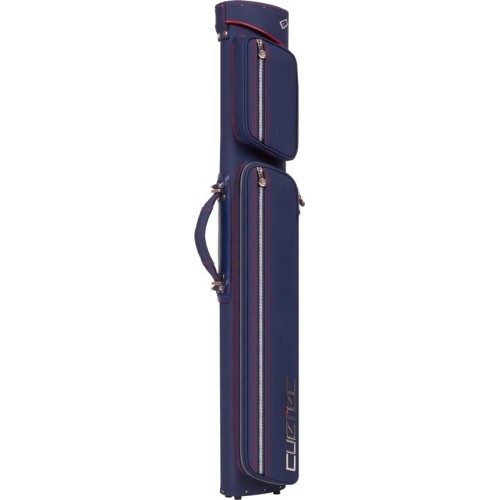 Biliardo lazdų dėklas Cuetec Pro Line, tamsiai mėlynas, 2x4, 85 cm