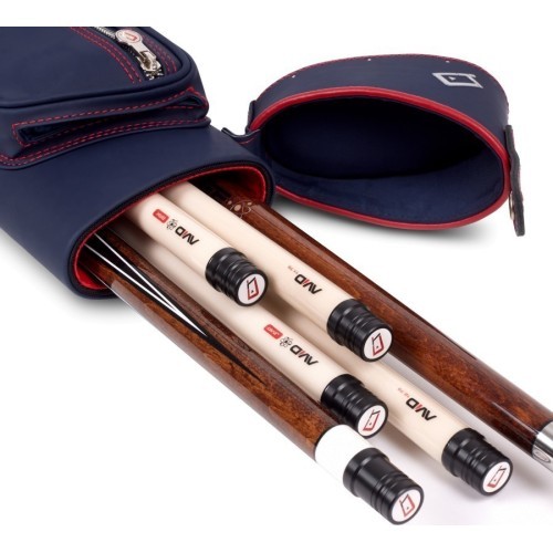 Biliardo lazdų dėklas Cuetec Pro Line, tamsiai mėlynas, 2x4, 85 cm
