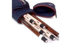 Biliardo lazdų dėklas Cuetec Pro Line, tamsiai mėlynas, 2x4, 85 cm