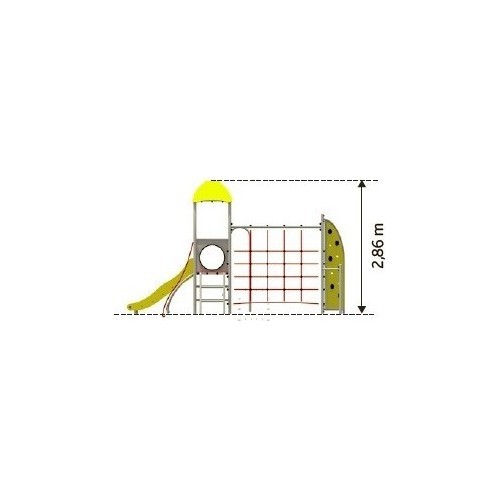 Multifunctional Playground Climbing Set Inter-Play Camellia