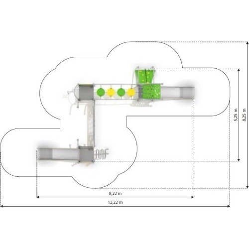Playground Climbing Frame Inter-Play Domo 3-1