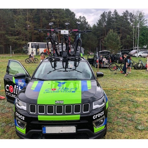 Dviračių laikiklis su siurbtukais trims dviračiams Rassine LX-B7