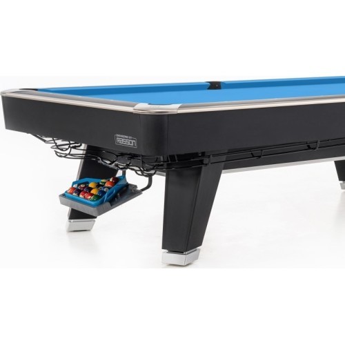 Biliardo stalas Pool Mr-Sung ACURRA by Rasson, 9 ft, matinis juodas (Strong Black), Simonis 760 gelbgrün