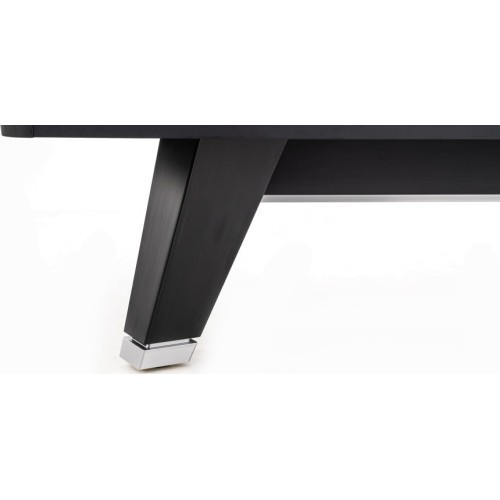 Billiard Table, Pool, Mr-Sung ACURRA by Rasson, 9 ft., matt-black (Strong Black), Simonis 760 gelbgrün