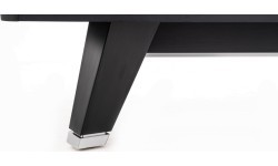 Billiard Table, Pool, Mr-Sung ACURRA by Rasson, 9 ft., matt-black (Strong Black), Simonis 760 gelbgrün