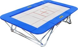 ULTIMATE COMPETITION TRAMPOLINE ONLY - 6 x 4 mm BED - PADDING 50 mm - LIFTING ROLLER STANDS