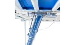 ULTIMATE COMPETITION TRAMPOLINE ONLY - 6 x 4 mm BED - PADDING 50 mm - LIFTING ROLLER STANDS