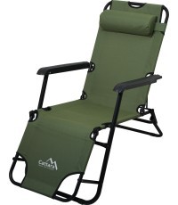Кемпинговый шезлонг Cattara Comfort, зелёный