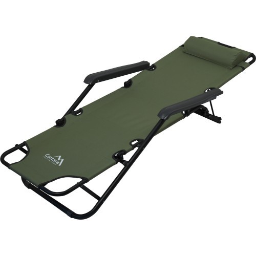 Camping Lounger Cattara Comfort - Green