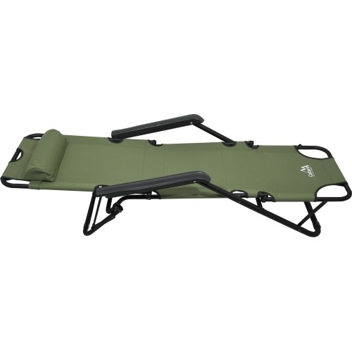 Кемпинговый шезлонг Cattara Comfort, зелёный