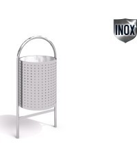 Stainless Steel Trash Bin Inter-Play 07