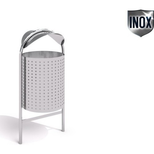 Stainless Steel Trash Bin Inter-Play 06