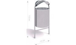Stainless Steel Trash Bin Inter-Play 06