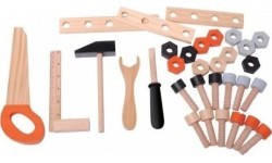 Medinis įrankių dirbtuvės rinkinys Ecotoys