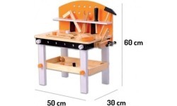 Деревянный набор инструментов «мастерская» Ecotoys