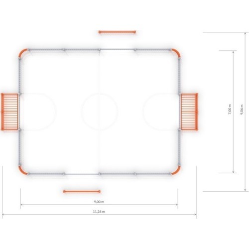 Футбольные ворота Inter-Play 3 (9x7 м)