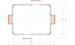 Futbolo vartai Inter-Play 3 (9x7 m)